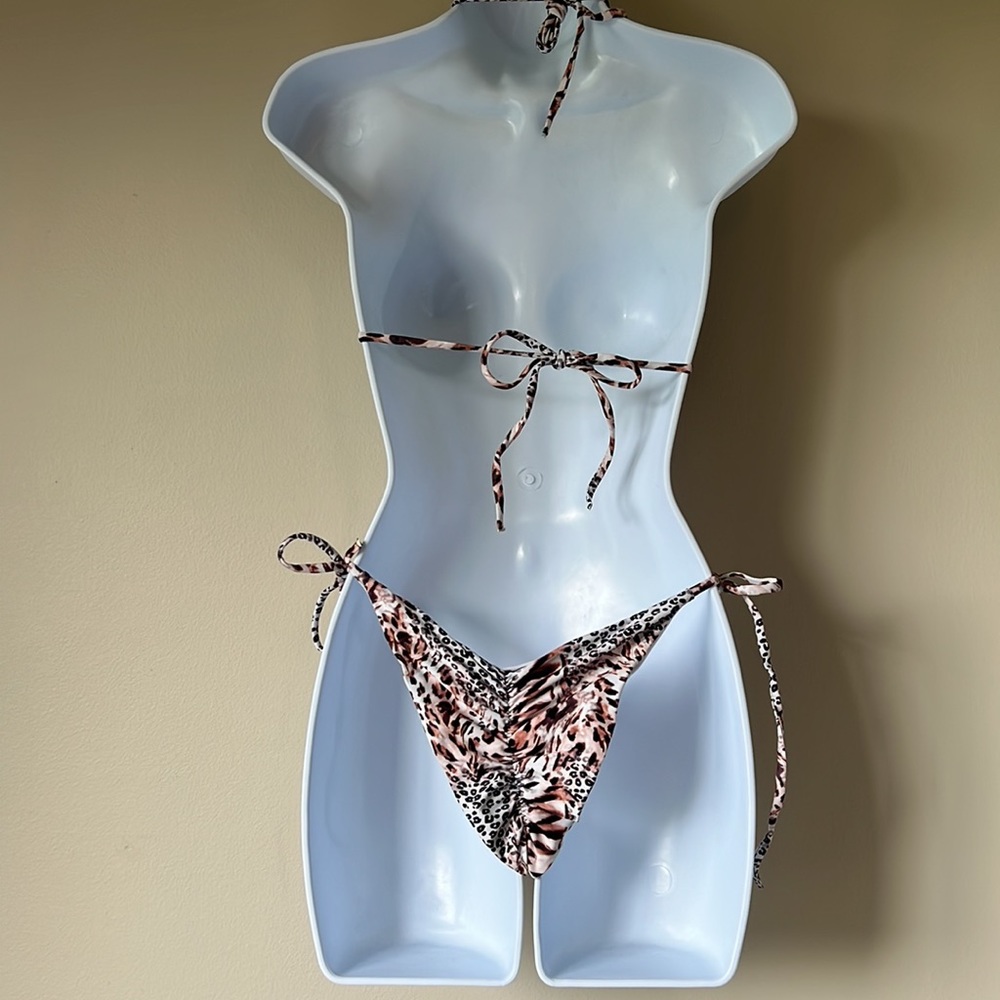 Animal print string bikini - Picture 4 of 12